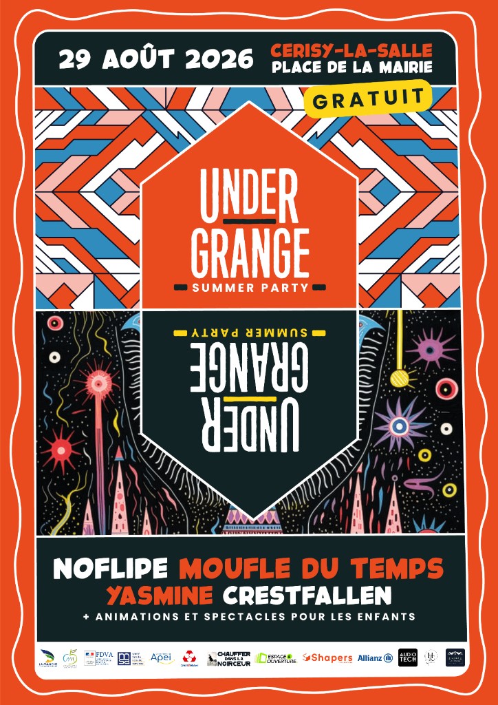 Affiche Under Grange Summer Party — 29 août 2026, Cerisy-la-Salle